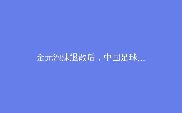 金元泡沫退散后，中国足球职业联赛如何重建健康生态？ - 3